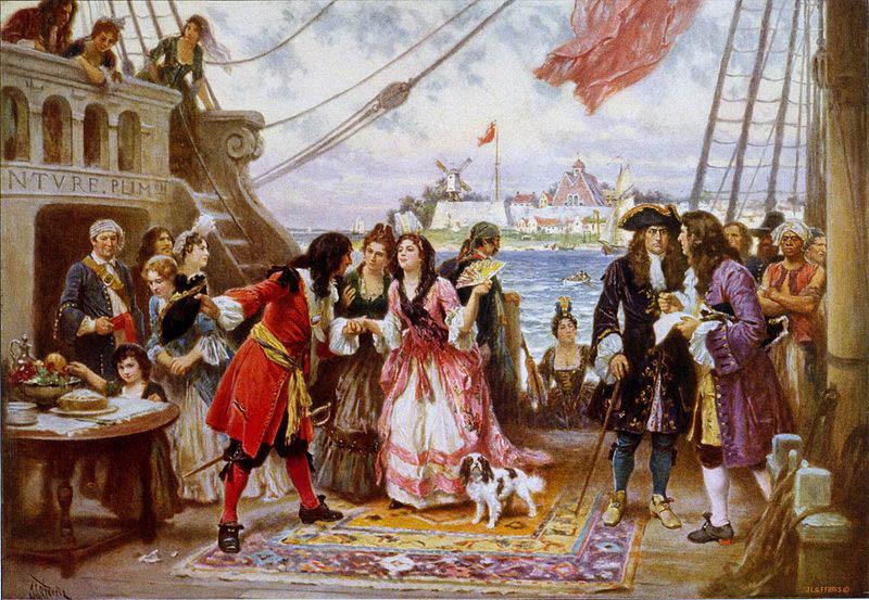 Jean Leon Gerome Ferris Captain Kidd in New York Harbor